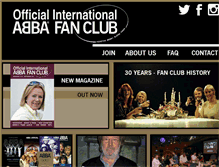 Tablet Screenshot of abbafanclub.com
